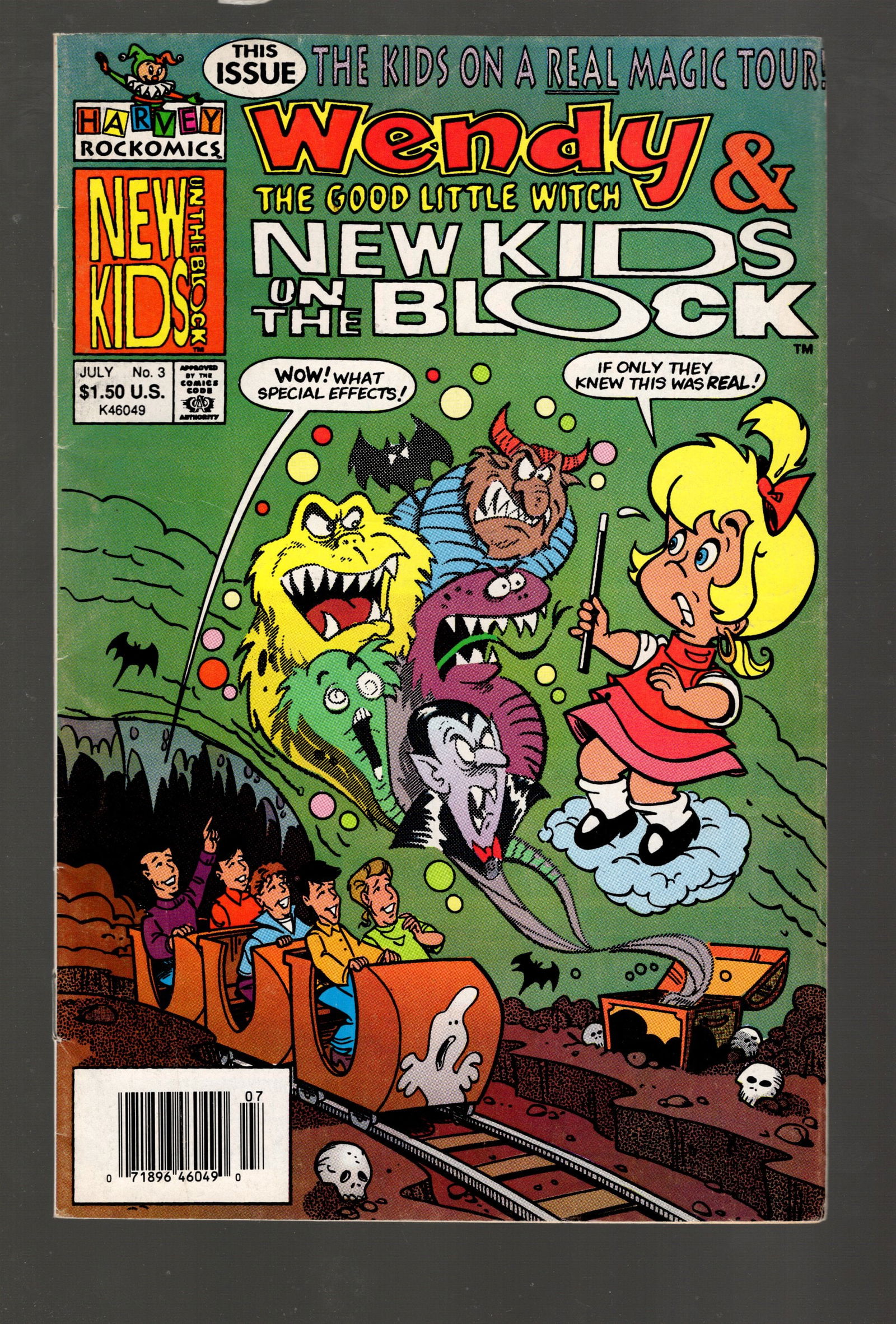 Wendy the Good Little Witch & The New Kids on the Block Vintage 1991 Harvey Comic Book No 3 (1 of 2)