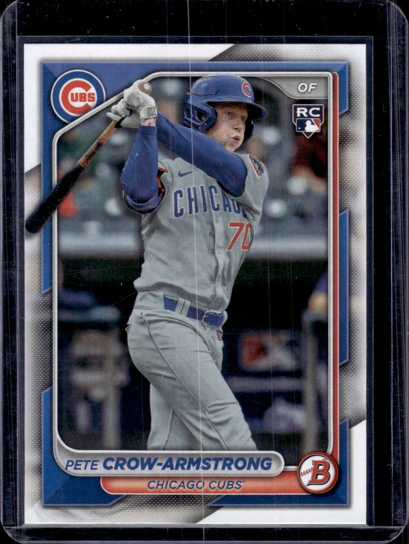 Pete Crow-Armstrong Rookie Card 2024 Bowman #85 Chicago Cubs: Bowman Baseball MLB Trading & Sports Cards, Sports Cards for Sale Near Me, World Series & Hall of Fame Players, SP, SSP, Chrome, 1st Bowman, Auction Memorabilia Lots Sold On Line