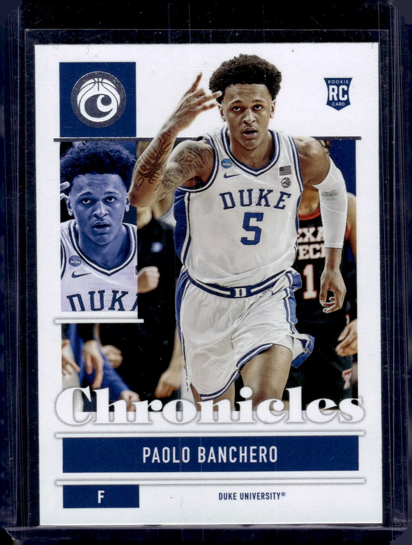 Paolo Banchero Rookie Card 2022 Chronicles Draft Picks #2 Duke Blue Devils, Magic (1 of 2)