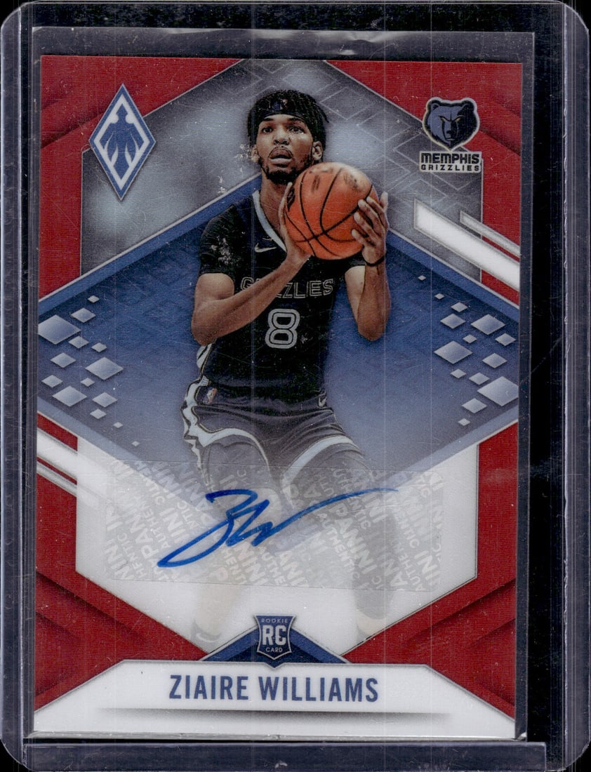 Ziaire Williams Red Prizm Rookie Auto 2021-22 Chronicles Phoenix #PRA-ZWL (1 of 2)