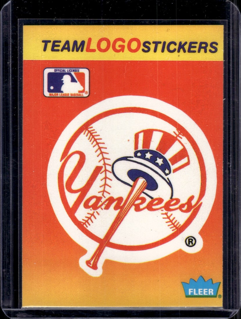 Yankees Team Logo Stickers 1991 Fleer (1 of 2)