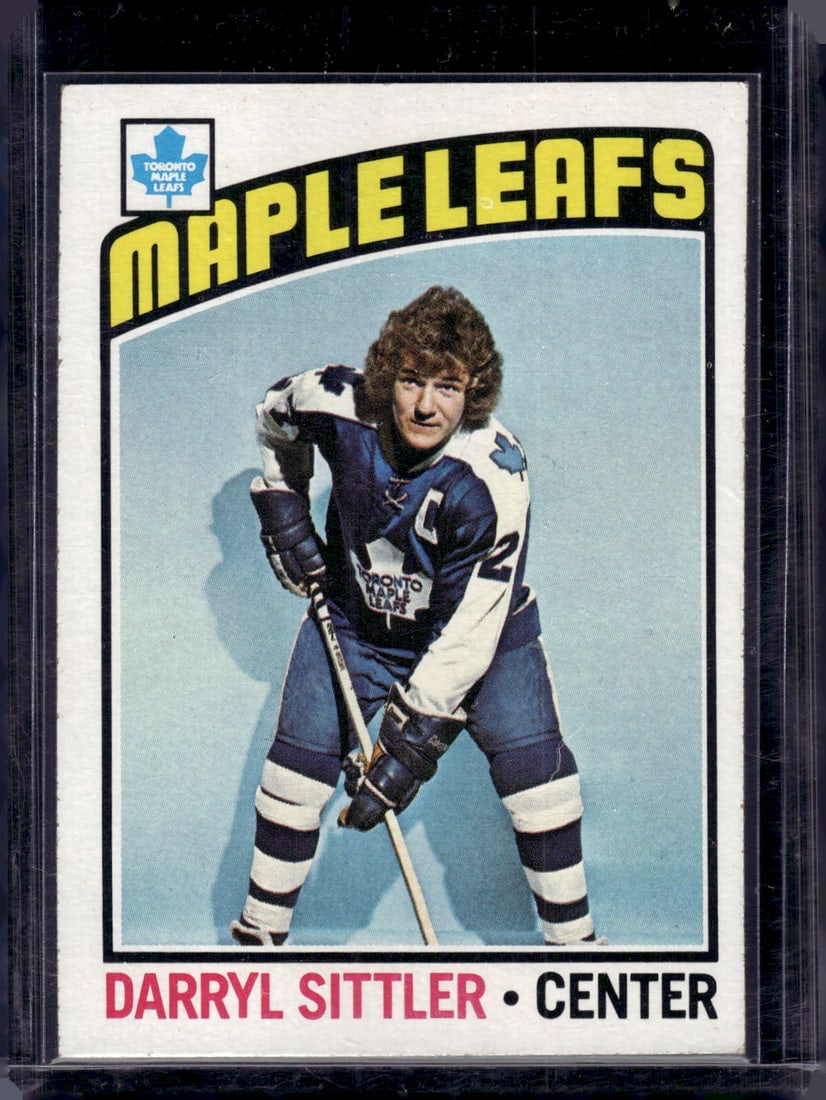 Darryl Sittler 1976-77 Topps #207 HOF: Topps Vintage NHL Hockey Trading & Sports Cards, Old Sports Cards for Sale Near Me, Stanley Cup & Hall of Fame Players, Valuable Auction Memorabilia Lots for Sale On Line