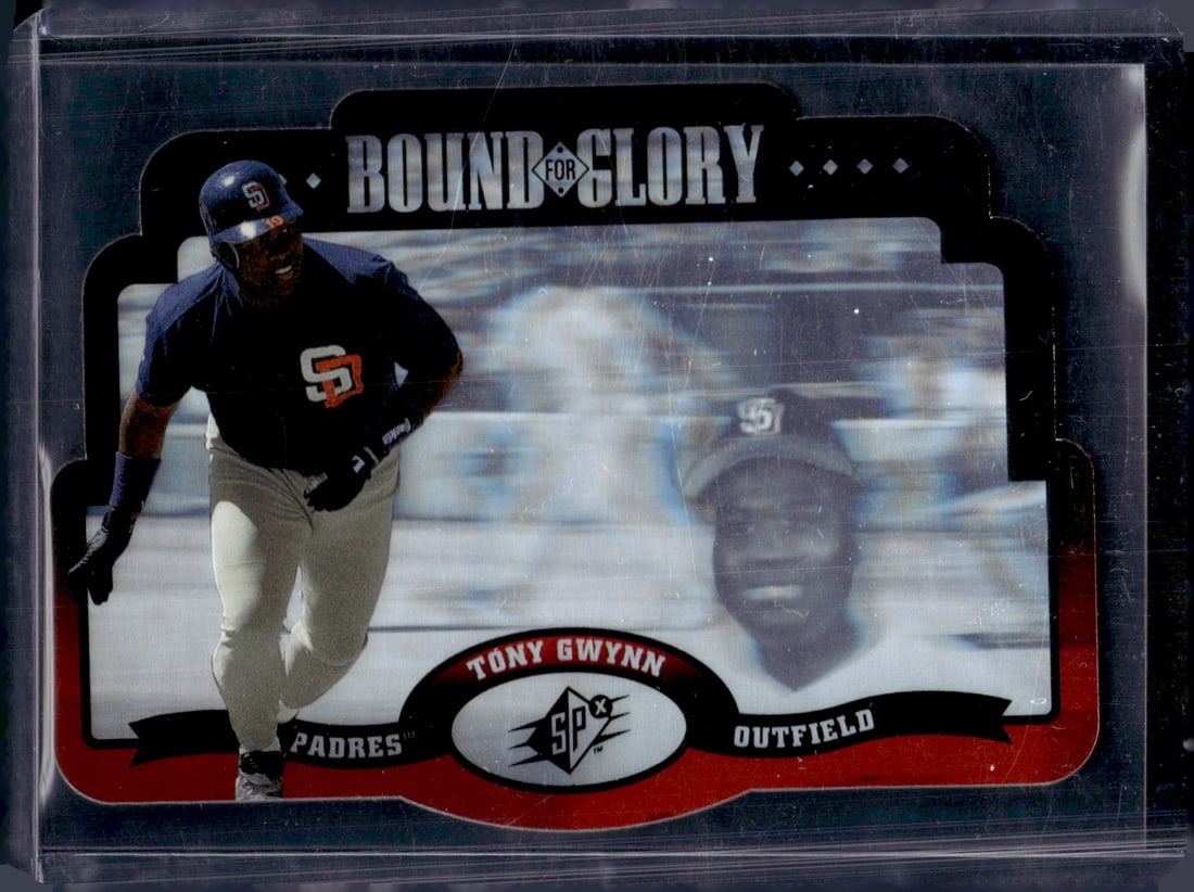 Tony Gwynn Bound for Glory Hologram Die Cut 1996 Upper Deck #9 Padres (1 of 2)