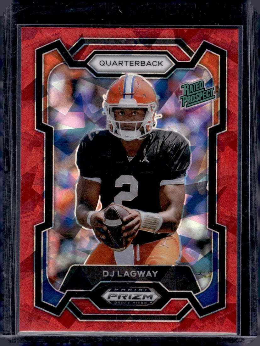 Dj Lagway Red Ice Rated Prospect 2024 Prizm Draft Picks #182 Florida Gators (1 of 2)