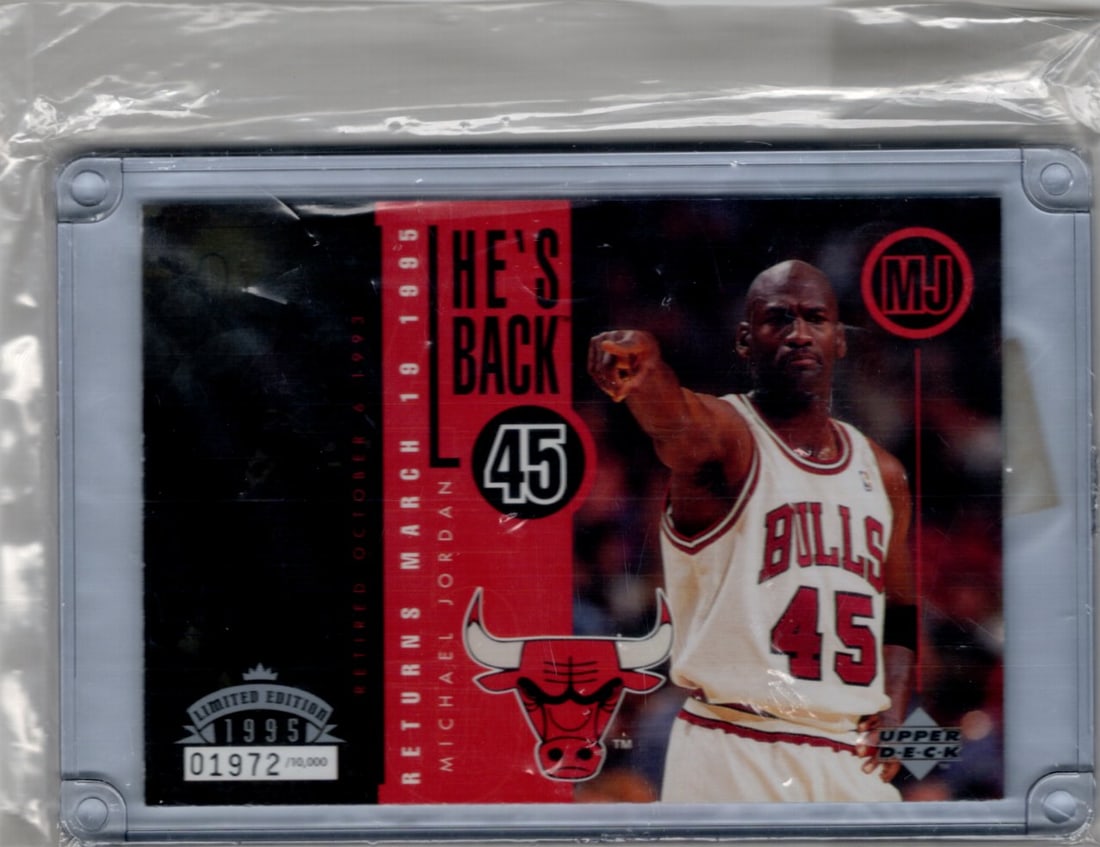 Michael Jordan 1995 Upper Deck Authenticated Limited Edition /10,000 (1 of 2)