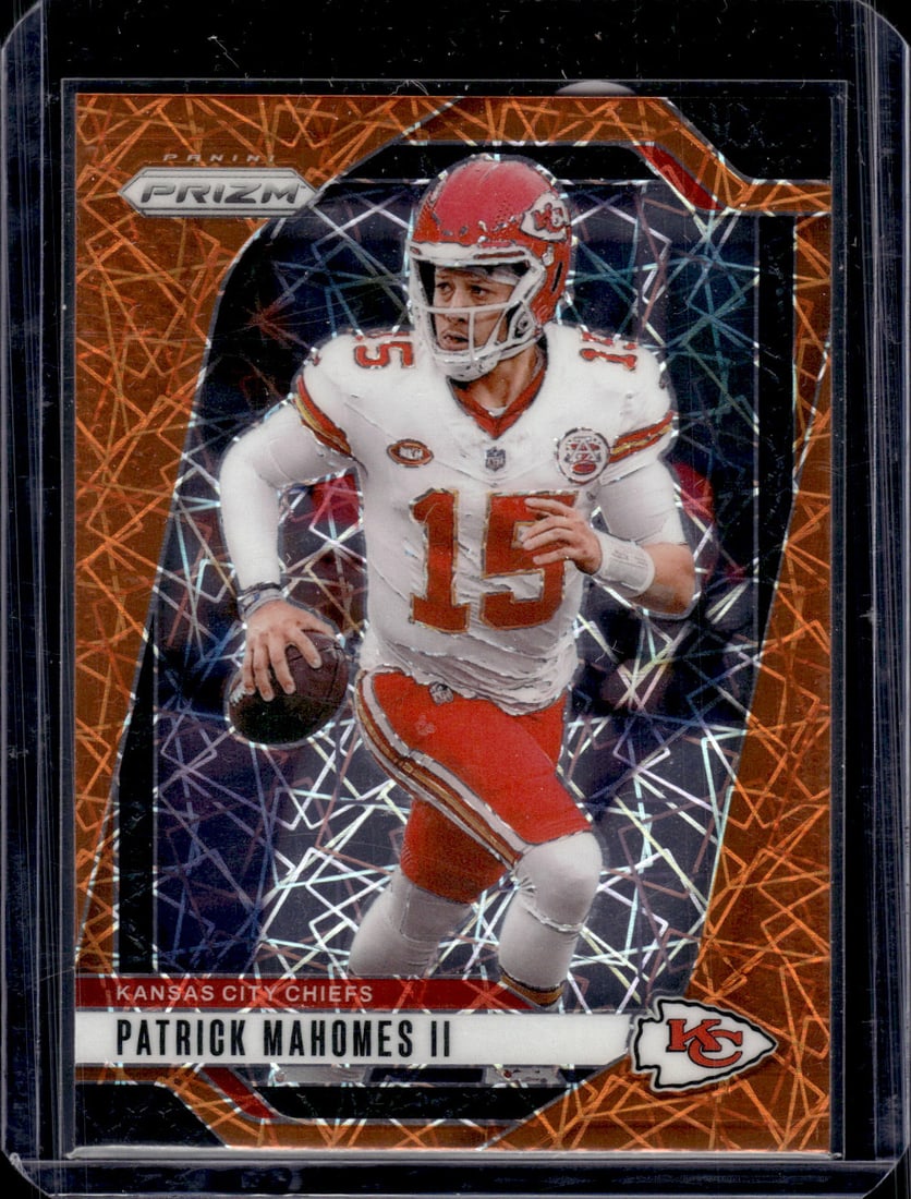 Patrick Mahomes Orange Lazer Prizm 2024 Panini Prizm #138 Kansas City Chiefs (1 of 2)