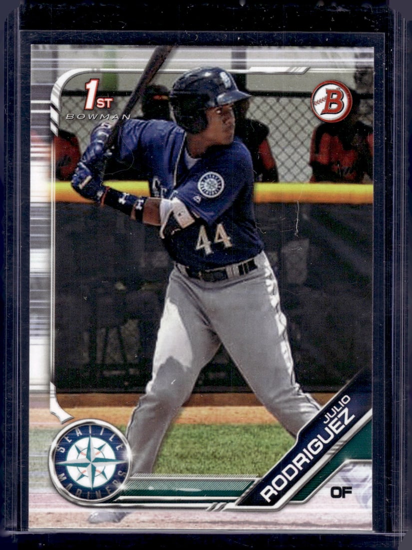 Julio Rodrigeuz 1st Bowman 2019 Bowman #BP-33 Mariners Baseball Card (1 of 2)