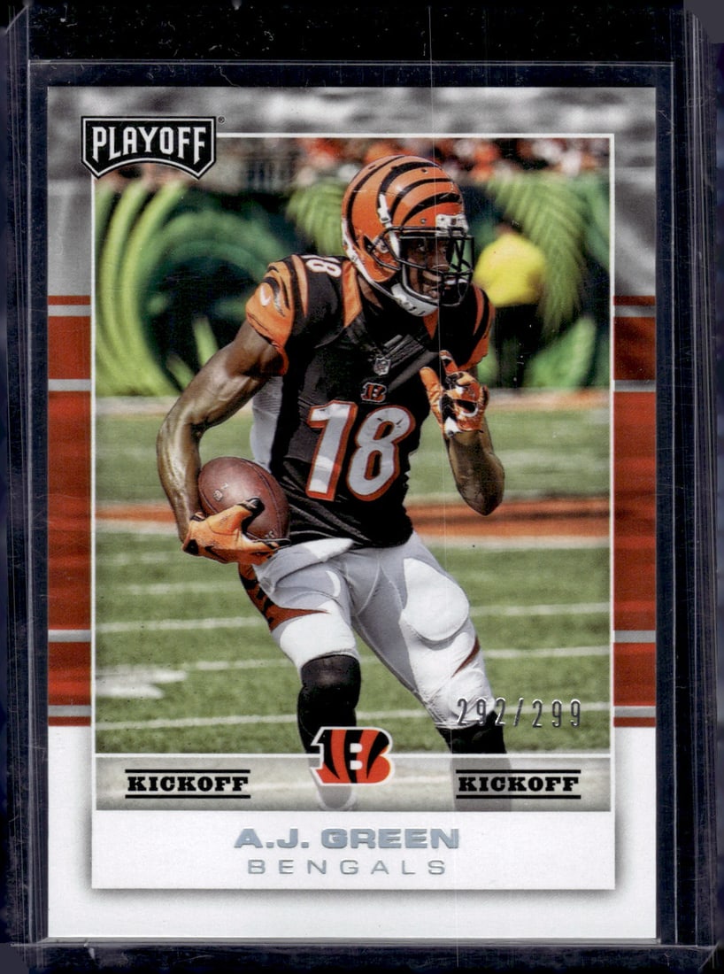 Aj Green /299 2017 Panini Playoff #18 Bengals Football Card (1 of 2)