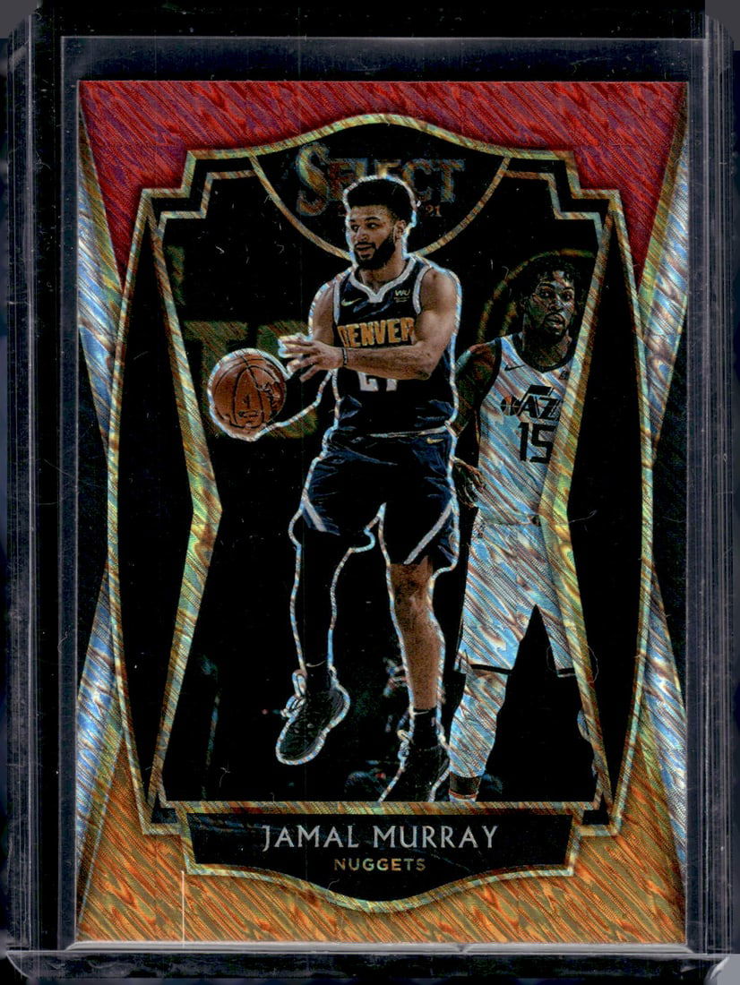 Jamal Murray Tri Color Prizm 2020-21 Panini Select #142 Denver Nuggets (1 of 2)