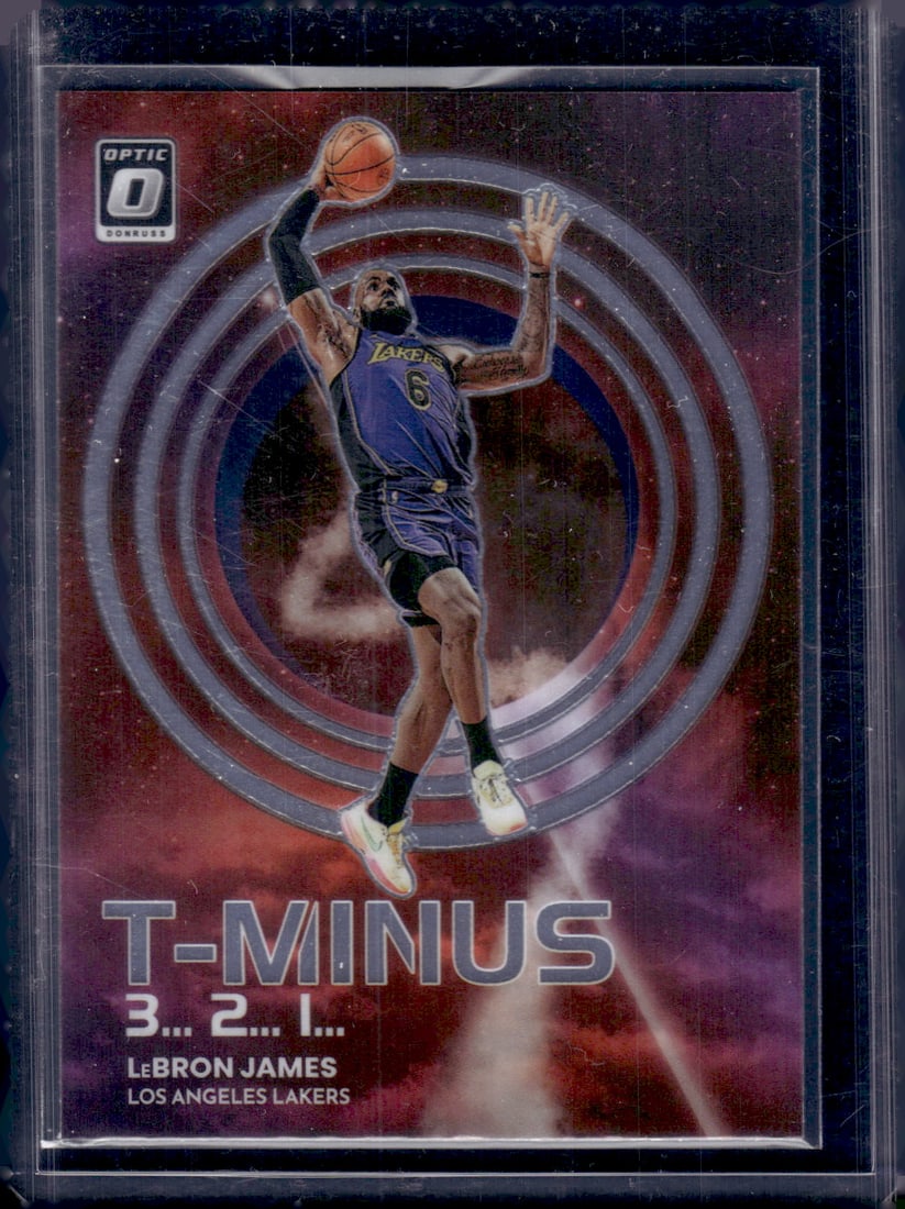 LeBron James T-Minus 2022-23 Donruss Optic #15 Lakers (1 of 2)