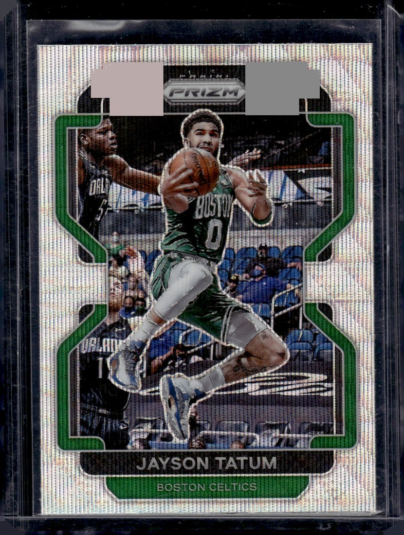 Jayson Tatum Silver Wave Prizm 2021-22 Panini Prizm #13 Boston Celtics NBA (1 of 2)