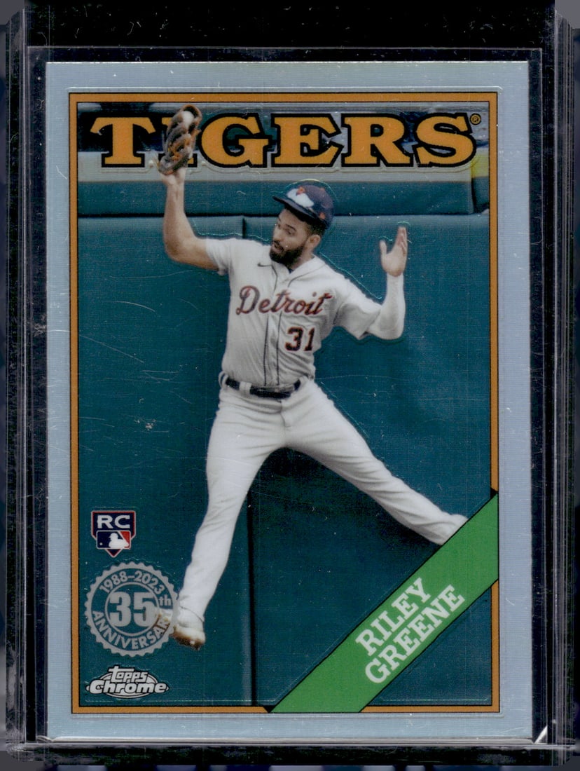 Riley Greene Rookie Card 35th Anniversary Refractor 2023 Topps Chrome #88BC-5 Tigers: Topps Baseball MLB Trading & Sports Cards, Sports Cards for Sale Near Me, World Series & Hall of Fame Players Memorabilia, Refractors, X-Fractors, Numbered, SP, SSP, Valuable Auction Memorabilia Lots 