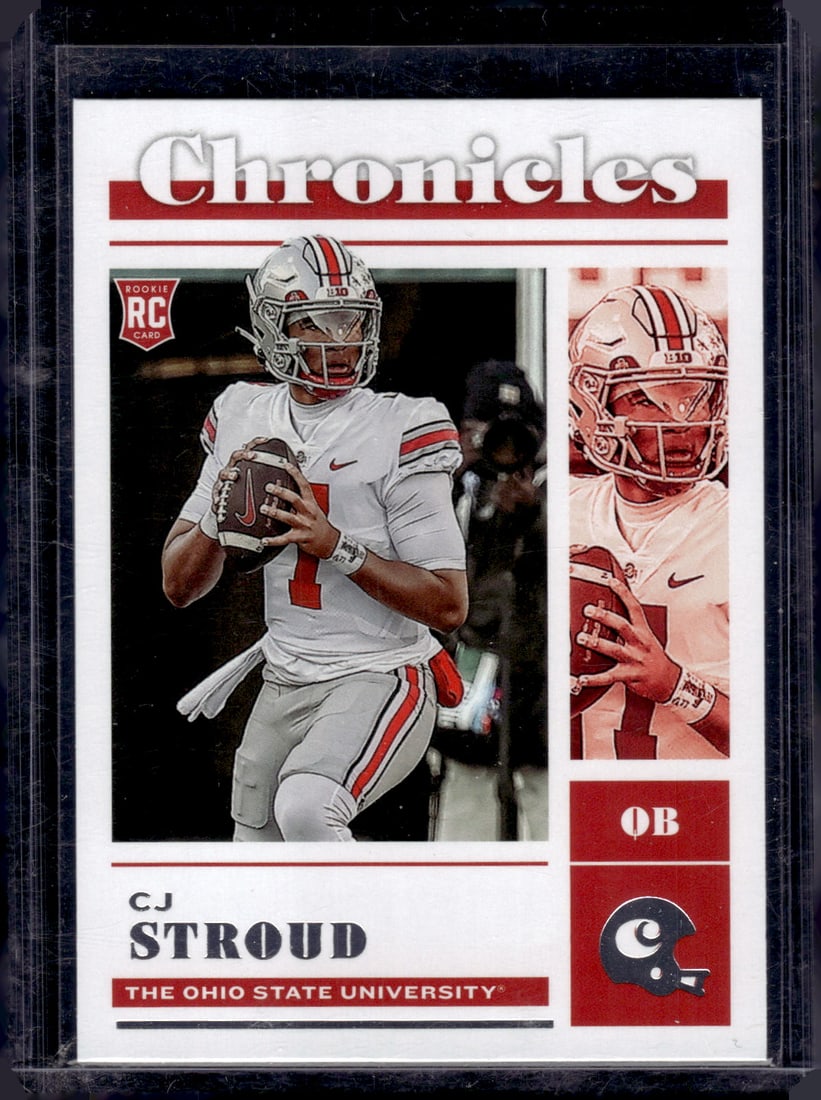Cj Stroud Rookie Card 2023 Panini Chronicles Draft Picks #2 Ohio State Buckeyes (1 of 2)
