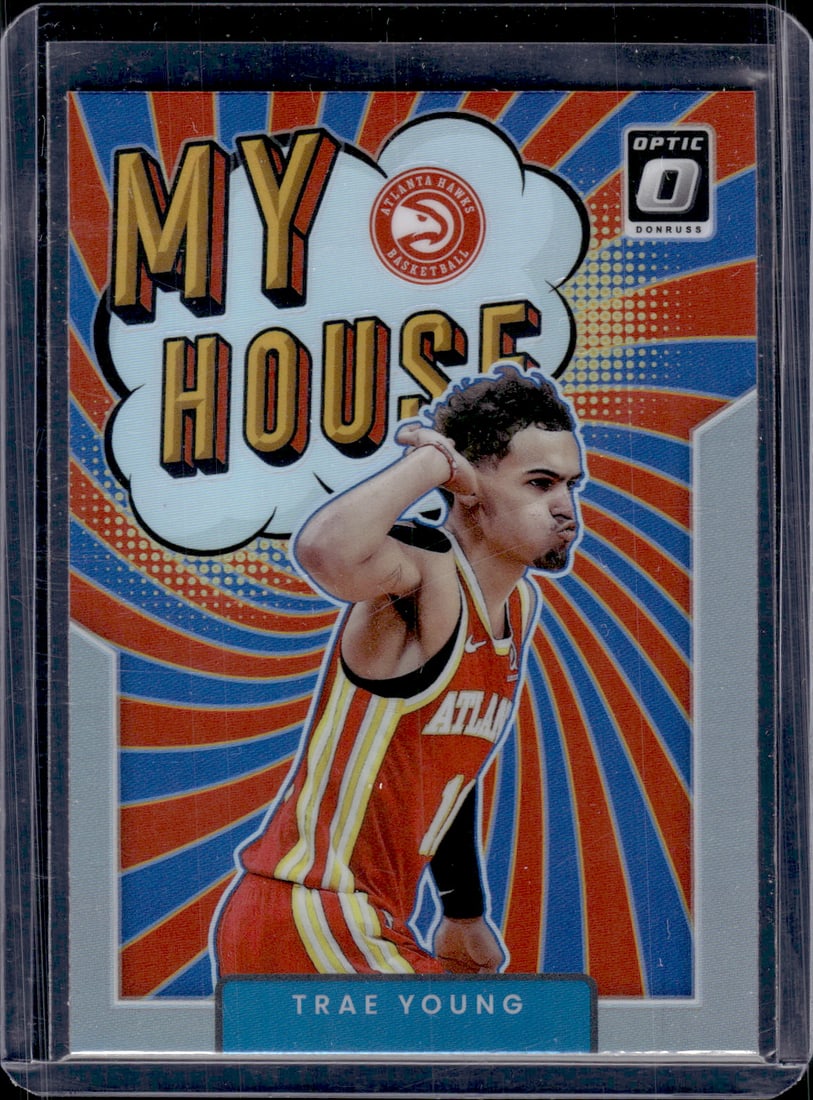 Trae Young My House Holo Prizm 2021-22 Donruss Optic #14 Atlanta Hawks (1 of 2)