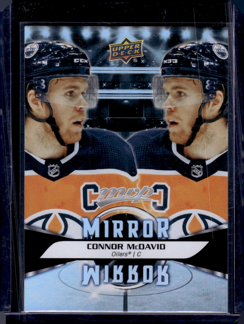 Connor McDavid Mirror 2020-21 Upper Deck MVP #MM-1 Edmonton Oilers (1 of 2)