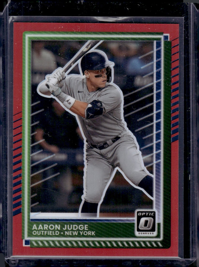 Aaron Judge Red Prizm /99 2025 Donruss Optic #50 Yankees Baseball Card (1 of 2)