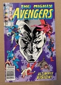 The Mighty Avengers Vintage Marvel Comic Book 1985 April #254 Ultimate Vision (1 of 3)
