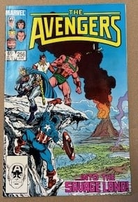 The Avengers Vintage Marvel Comic Book 1985 June #256 High Grade, Into the Savage Land (1 of 3)