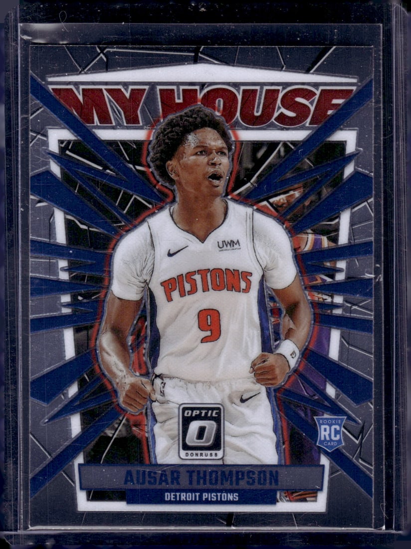 Ausar Thompson Rookie Card My House 2023-24 Donruss Optic #18 Detroit Pistons: Donruss Basketeball NBA Sports & Trading Cards, SP, SSP, NBA Championship & Hall of Fame Player Cards, Valuable Auction Memorabilia Lots Sold On Line, Sports Cards for Sale Near Me