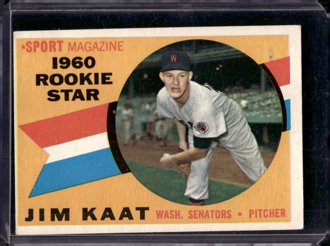 Jim Kaat Rookie Card 1960 Topps #136 Vintage Baseball Card (1 of 2)