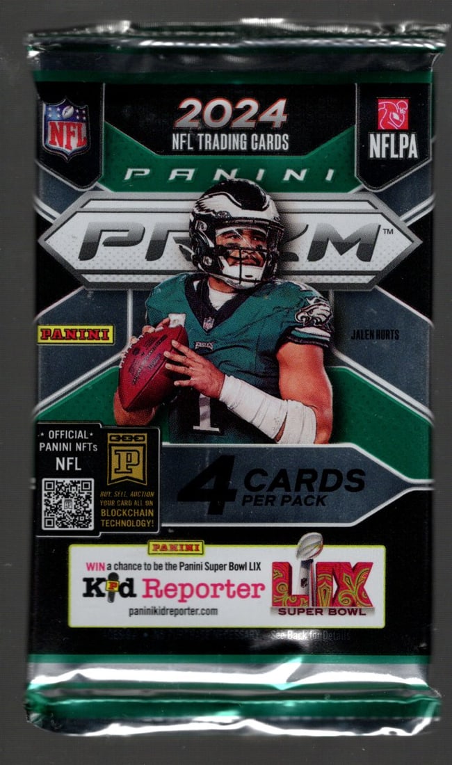 2024-25 Panini Prizm Football BLASTER BOX PACK - Jayden Daniels, 5 Disco Prizms, Bo Nix: Panini Rookie Football NFL Trading & Sports Cards, Rookie Cards in This Set are Jayden Daniels, Bo Nix, Drake Maye, Marvin Harrison, Jr, JJ McCarthy, Football & Sports Cards for Sale Near Me, Silver, 