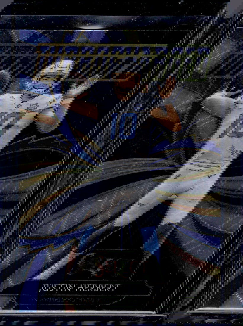 Justin Herbert Rookie Card Turbocharged 2020 Panini Select #T24 Chargers (1 of 2)