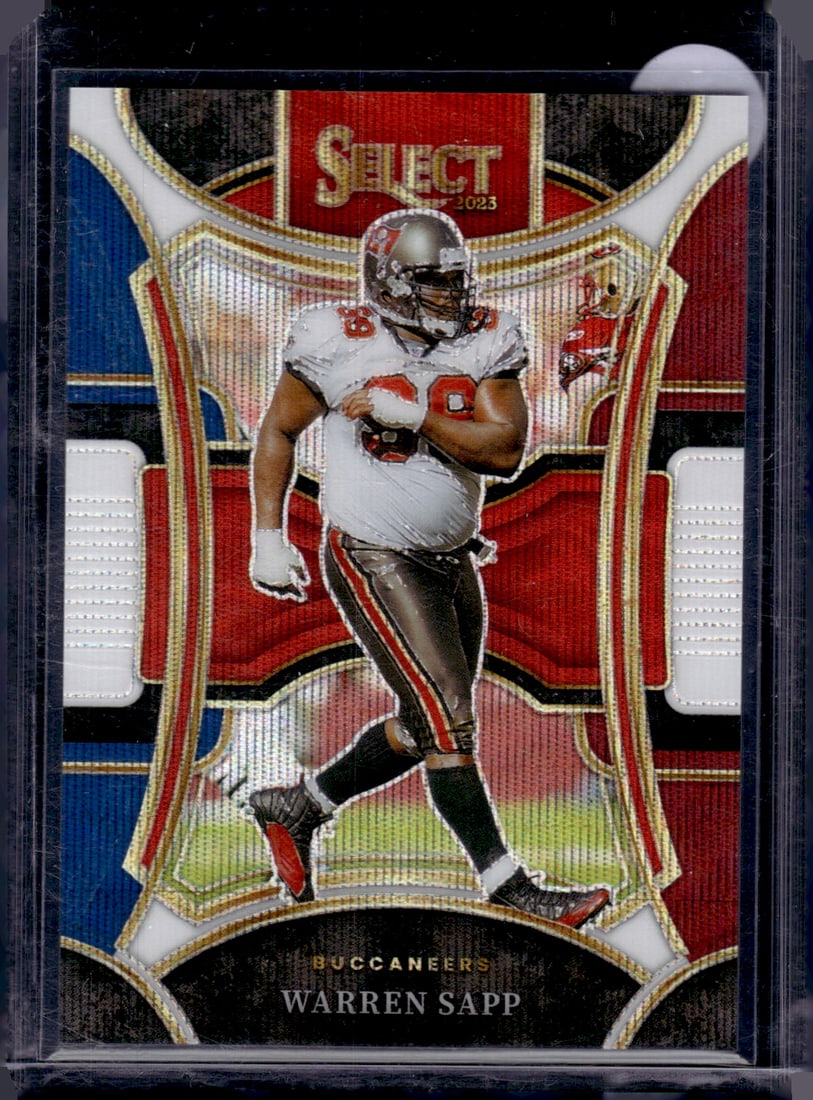 Warren Sapp Tri Color Prizm Suite Level /149 2023 Panini Select #490 (1 of 2)