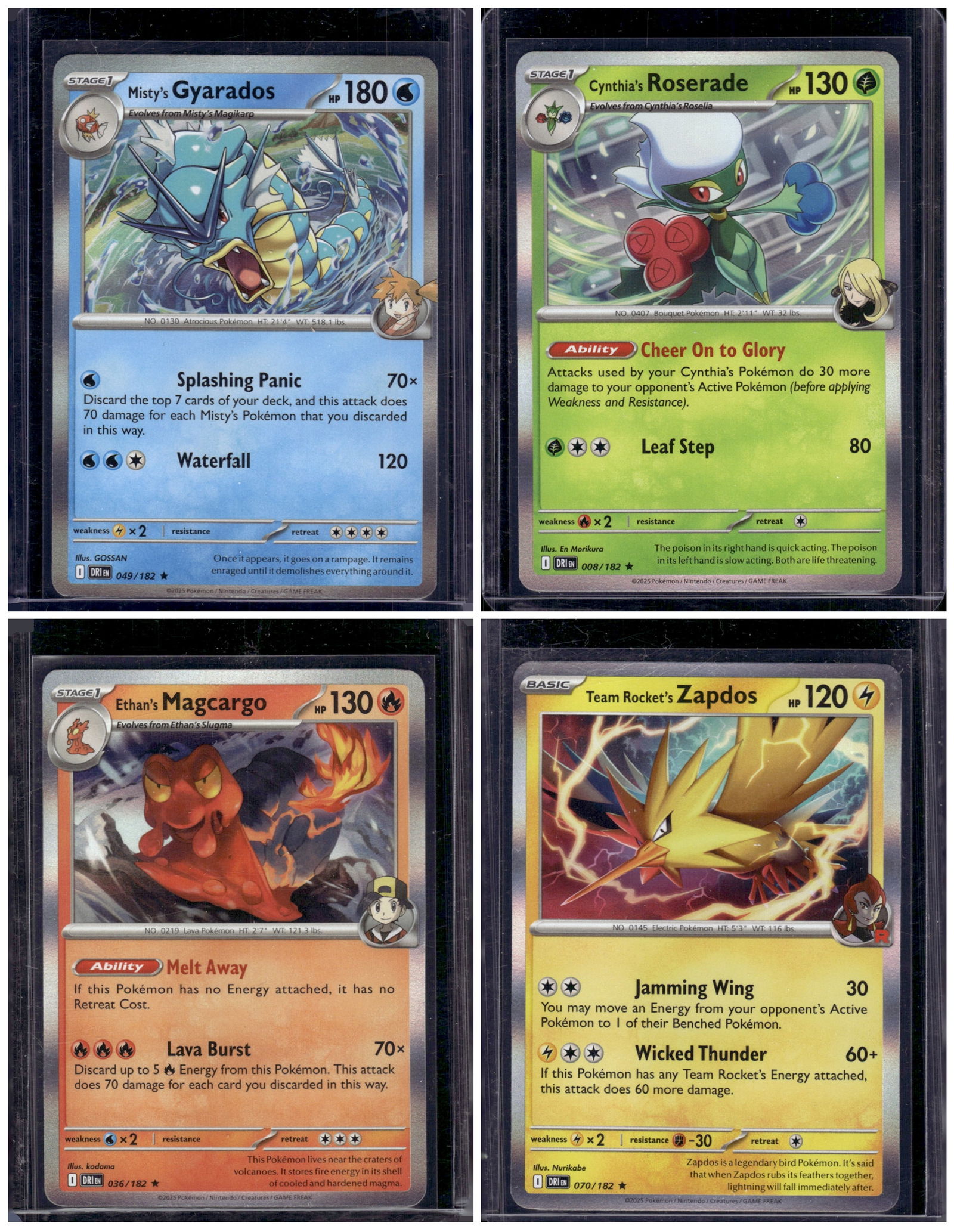 Lot of 4 Pokemon Destined Rivals Holo Rare Cards. All Different, TCG: TCG, Pikachu, Charizard, Rare, Secret Rare, Holo Cards, Pokemon & TCG Cards sold near Me, Nintendo, Evee, Houndoom, Reverse Holo Cards, 3 Star Ultra Rare, EX