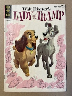 Walt Disney's Lady & the Tramp Vintage Golden Age Comic Book by Gold Key High Grade (1 of 3)