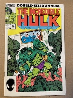 The Incredible Hulk Vintage Marvel Comic Book 1985 #14 Double Sized Annual High Grade (1 of 3)
