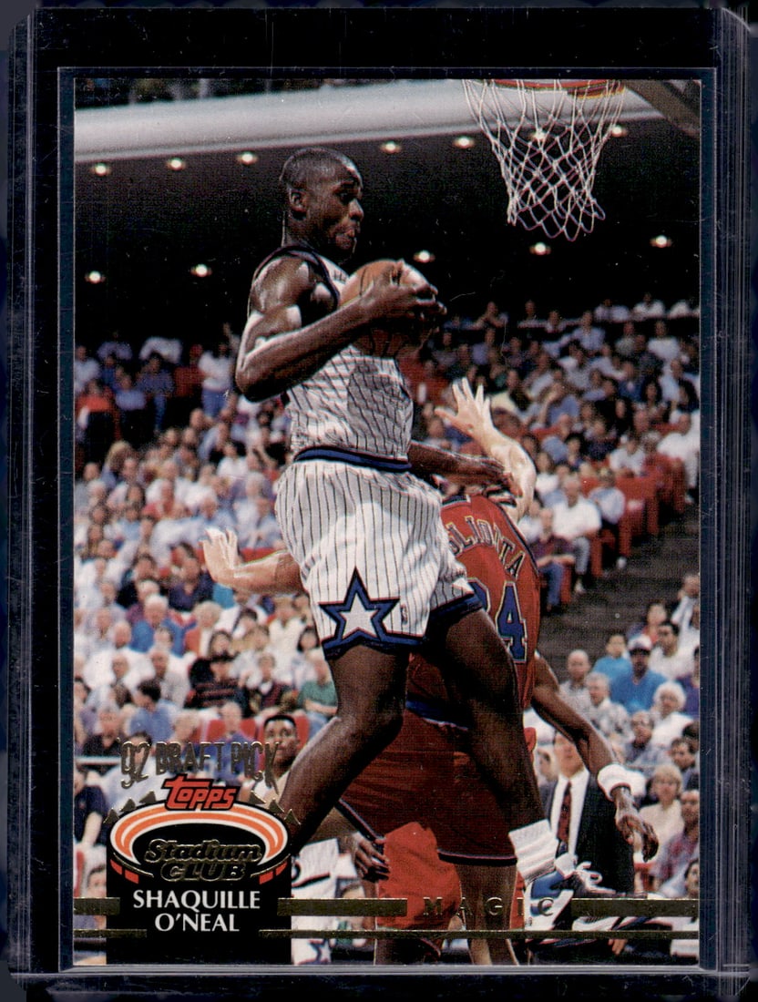 Shaquille O'Neal Rookie Card 1992-93 Topps Stadium Club #247 Magic, Lakers (1 of 2)