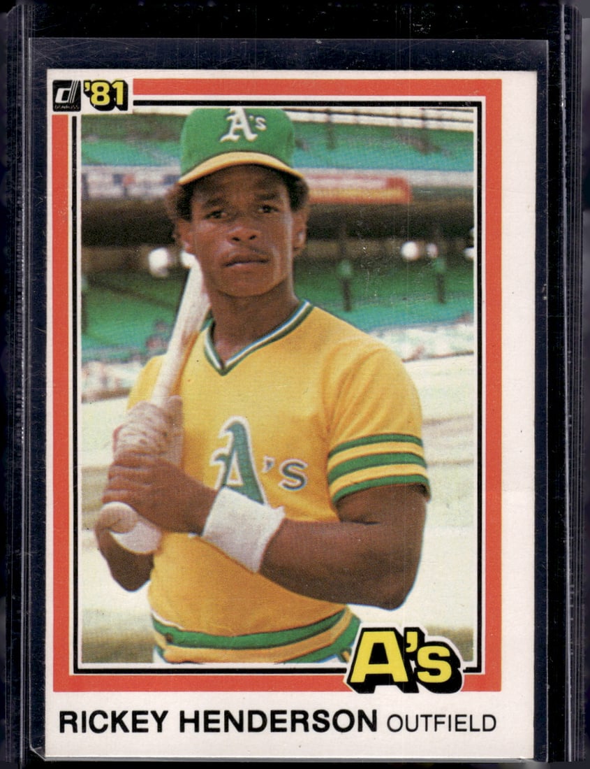 Rickey Henderson 1981 Donruss #119 (Mark on back) (1 of 2)
