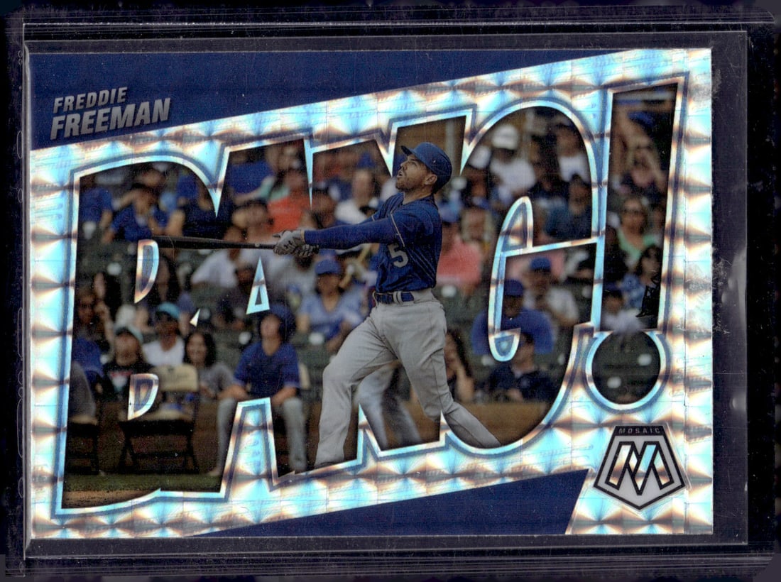 Freedie Freeman Bang Silver Mosaic Prizm 2022 Panini Mosaic #BG-11 Dodgers: Panini Baseball MLB Trading & Sports Cards, Sports Cards for Sale Near Me, Prizm, Mosaic, Select, SP, SSP, Auction Memorabilia Lots for Sale On Line, World Series & Hall of Fame Players