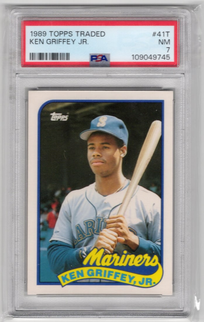 Ken Griffey Jr. Rookie Card 1989 Topps Traded #41T PSA 7 Mariners Baseball Card (1 of 2)