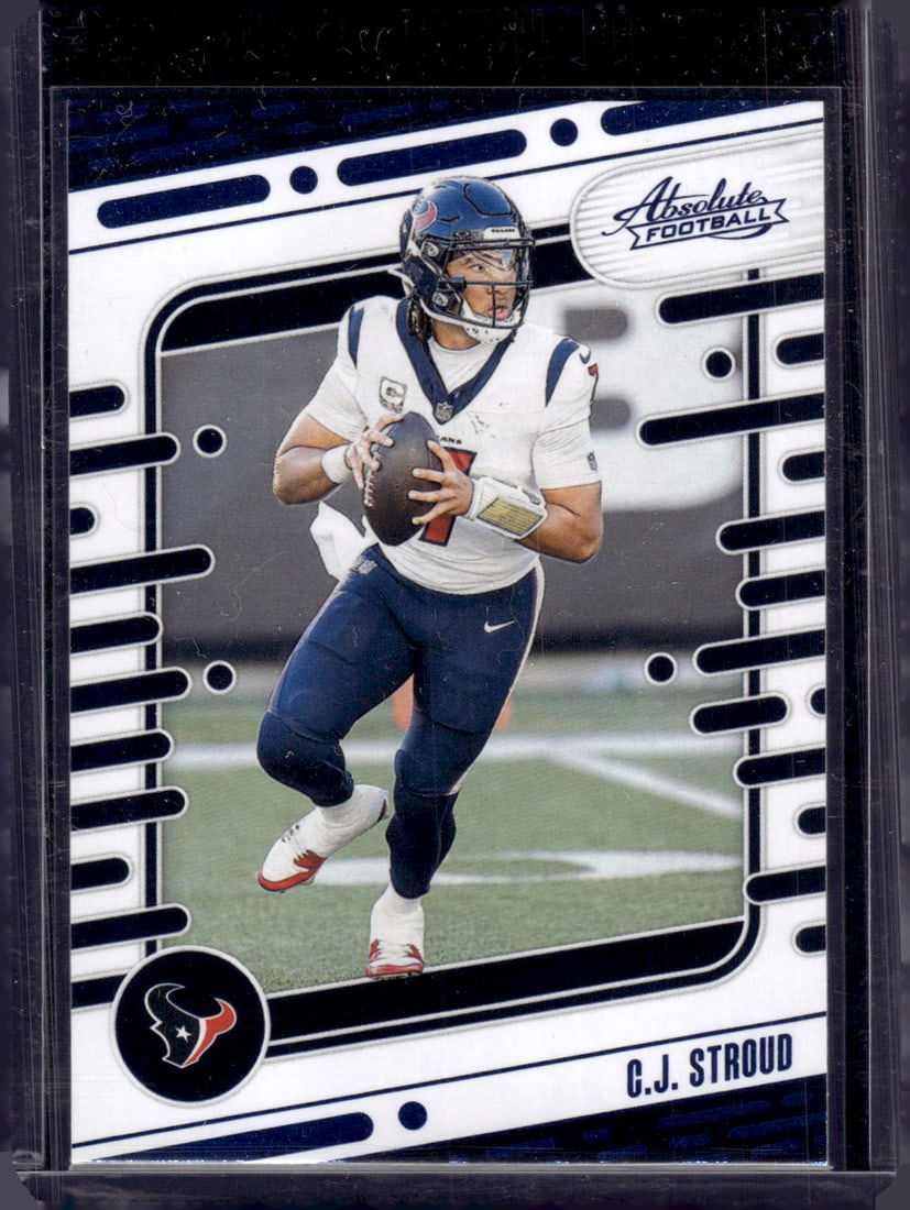 Cj Stroud Blue Foil 2024 Panini Absolute #41 Houston Texans (1 of 2)