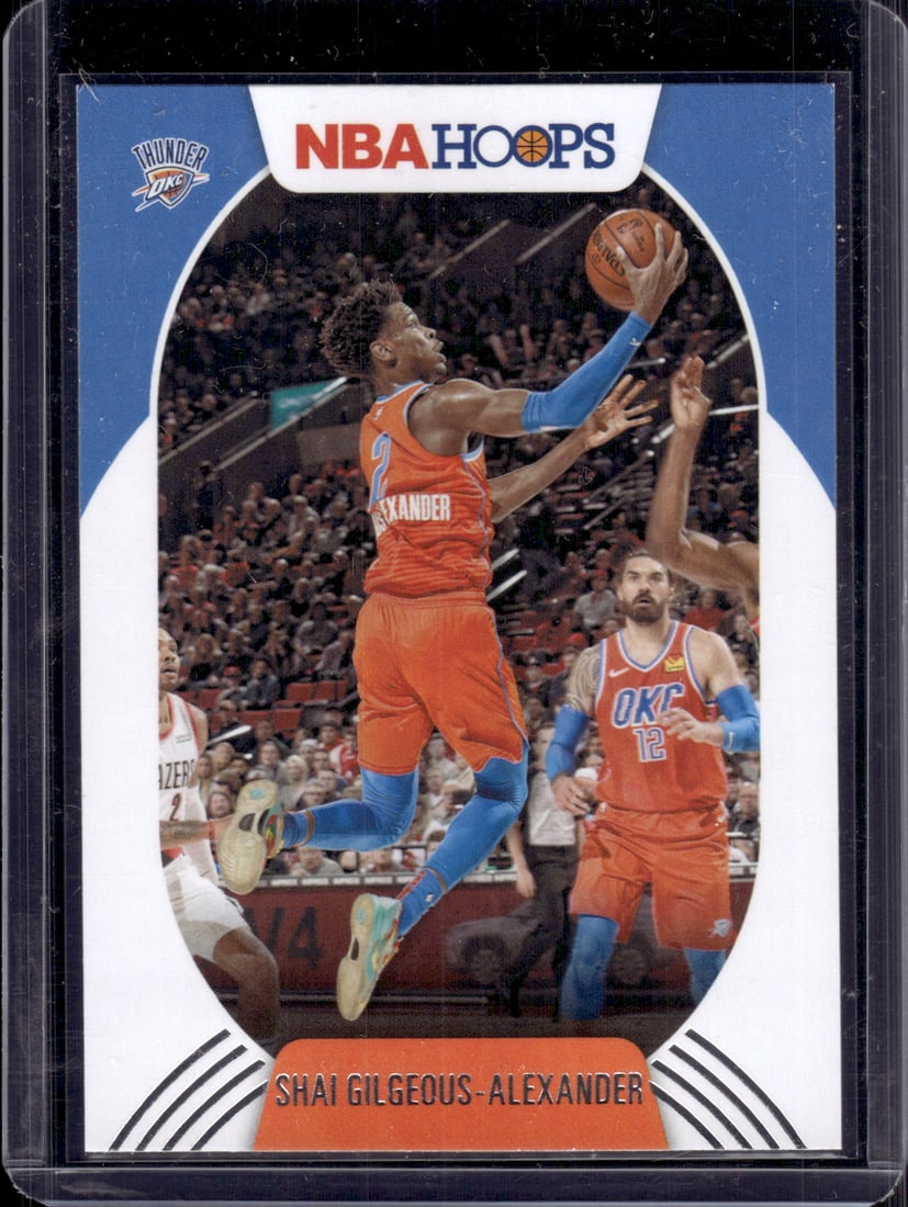 Shai Gilgeous-Alexander 2020-21 Panini NBA Hoops #134 OKC Thunder: Panini Select, Prizm, Mosaic, Contenders, Revolution, Phoenix, NBA Hoops, Rookie NFL Sports Trading Cards, Silver, SP, SSP, Wave Prizms, Numbered Cards, Basketball sports Cards for Sale Near Me, NBA C