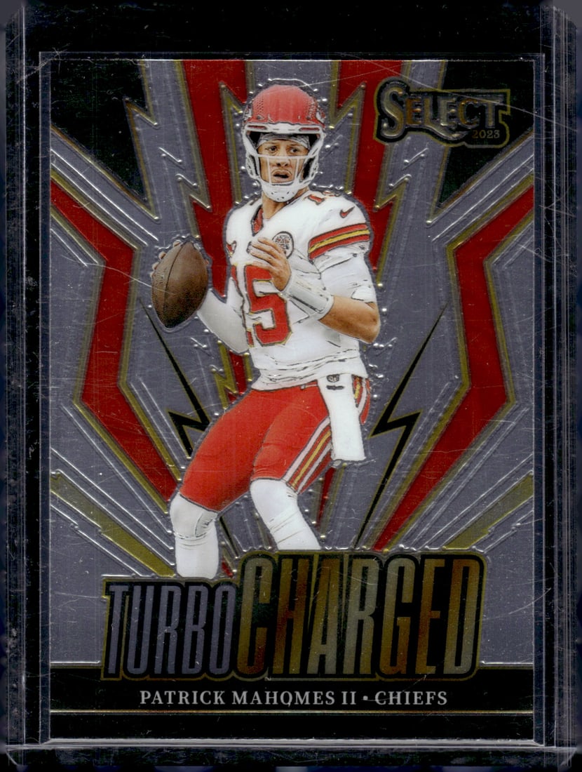 Patrick Mahomes Turbocharged 2023 Panini Select #TUR-PMA Chiefs Football Card (1 of 2)