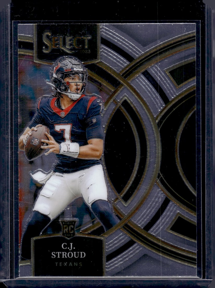 Cj Stroud Rookie Card Premier Level 2023 Panini Select #183 Houston Texans (1 of 2)