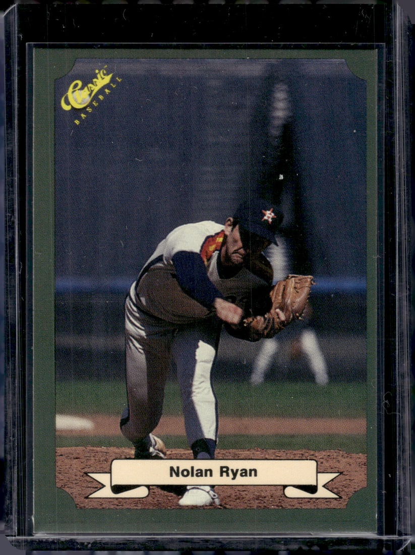 Nolan Ryan 1987 Classic Baseball #82 Astros Baseball Card: Classic Vintage Baseball MLB Trading & Sports Cards, Old Sports Cards for Sale Near Me, Auction Memorabilia Lots for Sale On Line, World Series & Hall of Fame Players