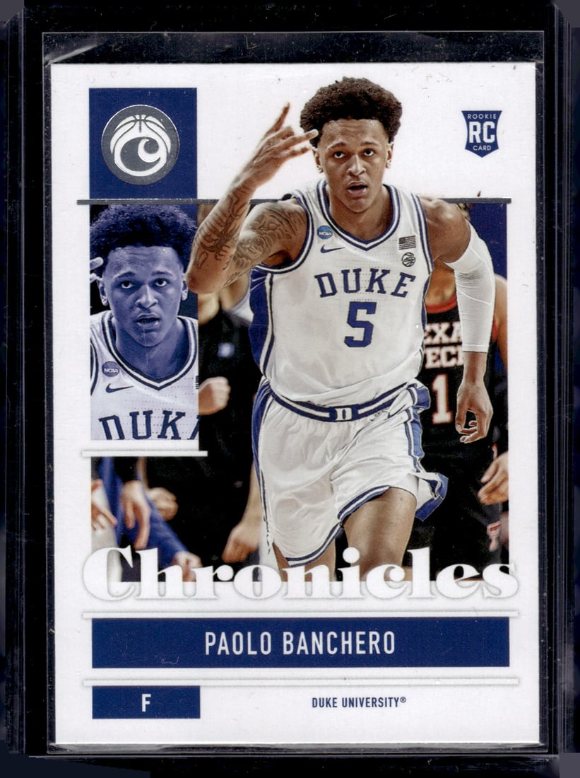 Paolo Banchero Rookie Card 2022 Chronicles Draft Picks #2 Duke Blue Devils (1 of 2)