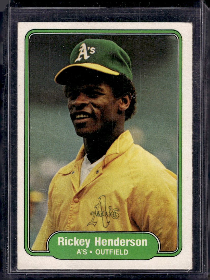 Rickey Henderson 1982 Fleer #92 Athletics Baseball Card (1 of 2)