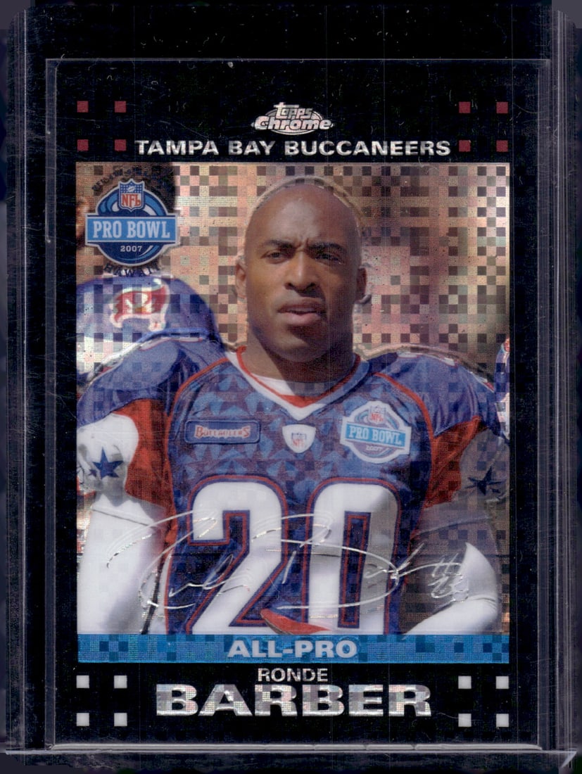 Ronde Barber XFractor 2007 Topps Chrome All Pro #TC105 Buccaneers Football Card: Topps Football NFL Trading Sports Cards, Sports Cards for Sale Near Me, Super Bowl & Hall of Fame Player Cards, Resurgence, Composite, SP, SSP, Valuable Auction Memorabilia Lots For Sale On Line
