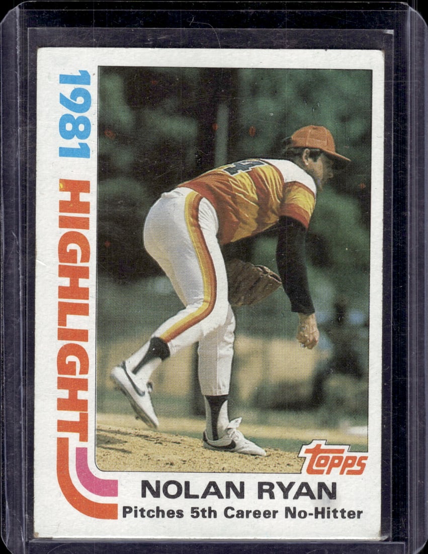Nolan Ryan 1981 Highlight 1982 Topps #5 Astros Baseball Card (1 of 1)