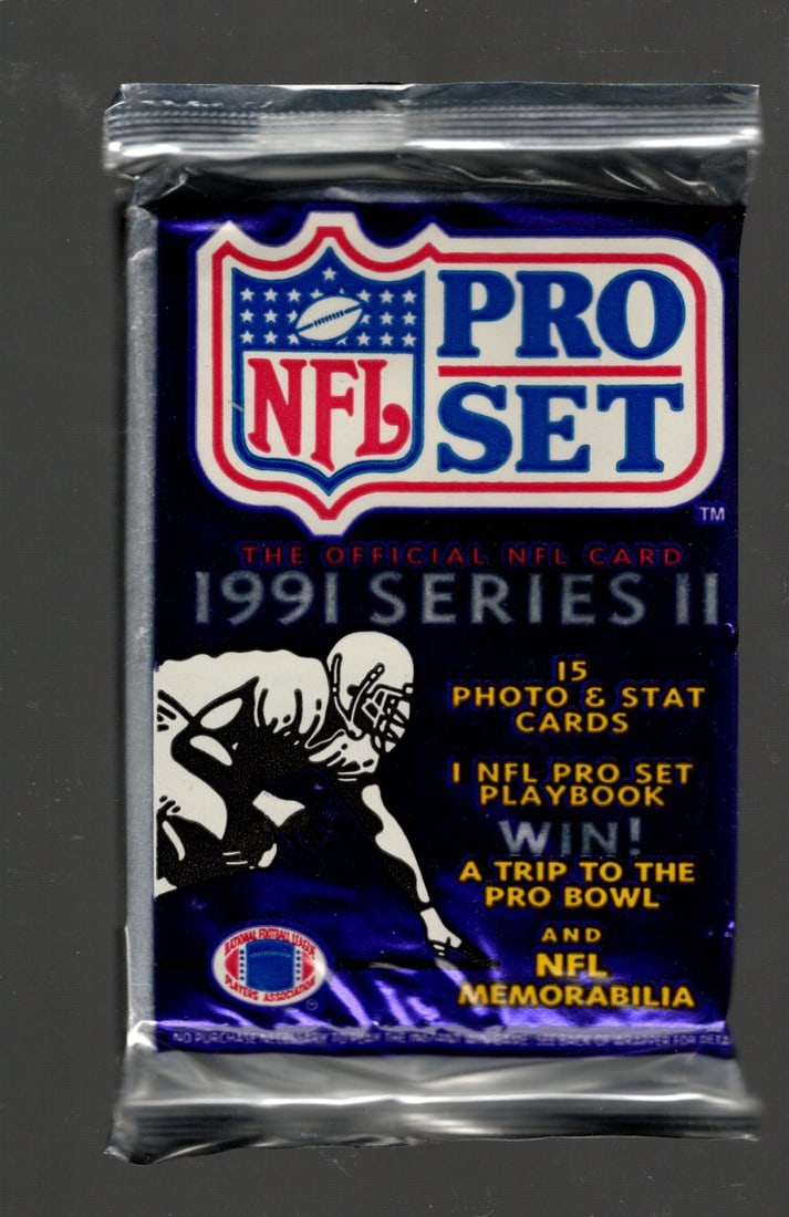 1991 Pro-Set PLATINUM SERIES 2 Football Retail Box Pack Football Cards Sports Cards: Pro-Set Vintage Football NFL Trading & Sports Cards, Old Sports Cards for Sale on Line, Super Bowl and Hall of Fame Players, Valuable Auction Lots for Sale On Line, Rookie Cards, Bo Jackson Super Bowl