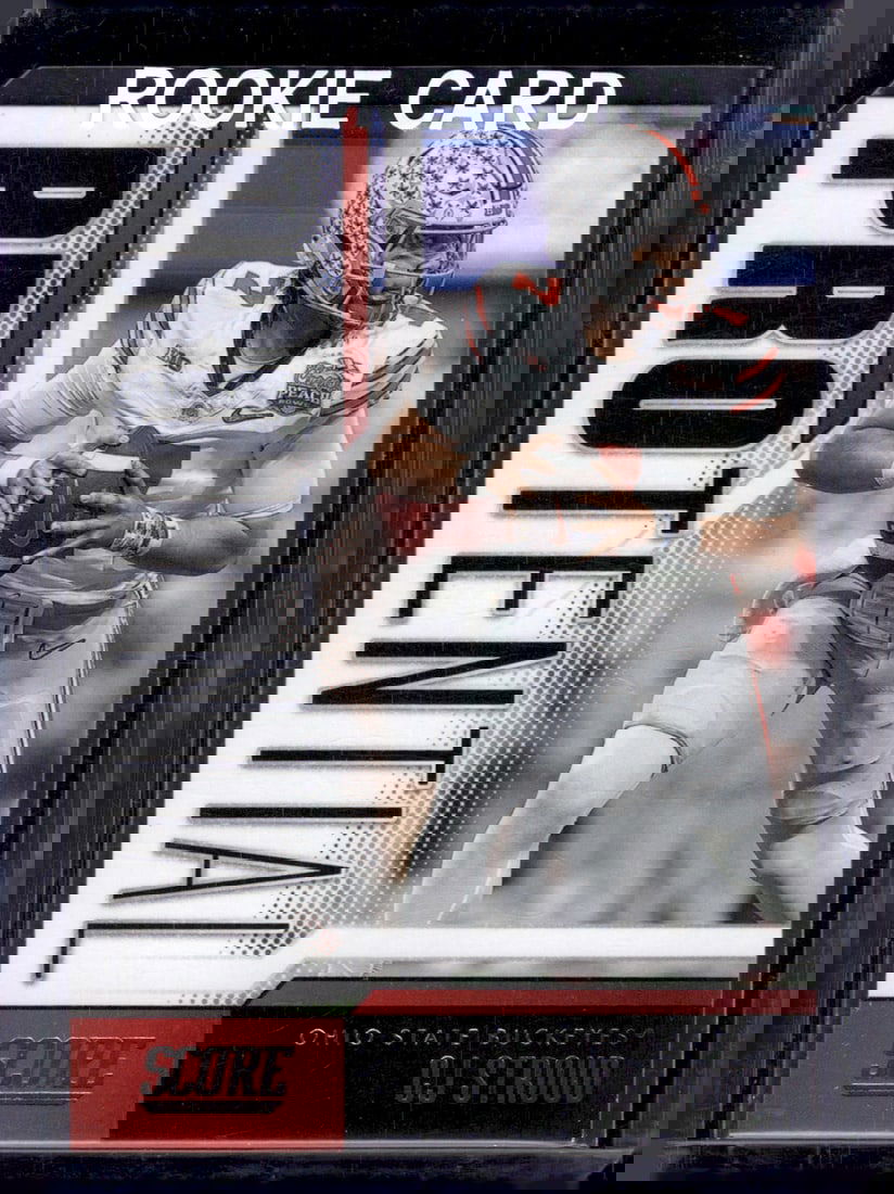 Cj Stroud Rookie Card Protential 2023 Panini Score #2 Ohio State Buckeyes: Panini Select, Prizm, Mosaic, Contenders, Zenith, Phoenix, Illusions, Absolute, Rookie NFL Sports Trading Cards, SP, SSP, Cards, Football Cards for Sale Near Me, Superbowl & Hall of Fame Player Cards,