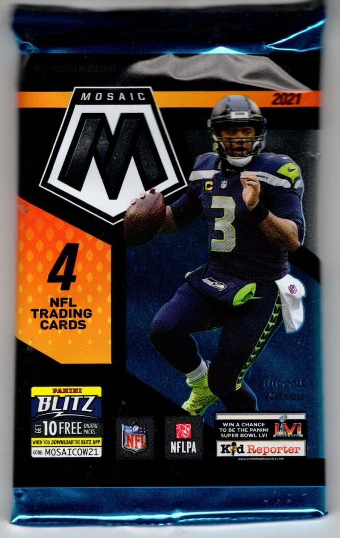 2021 Panini Mosaic Football Card Blaster Box Pack - Sports Cards Patrick Mahomes, Josh Allen (1 of 1)