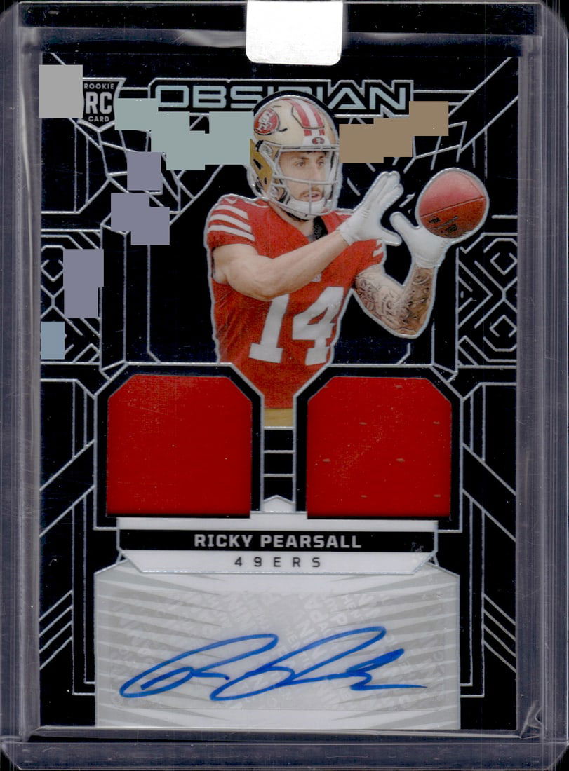 Ricky Pearsall Rookie Patch Auto /299 2024 Panini Obsidian #RMI-RPL 49ers Football Card (1 of 2)