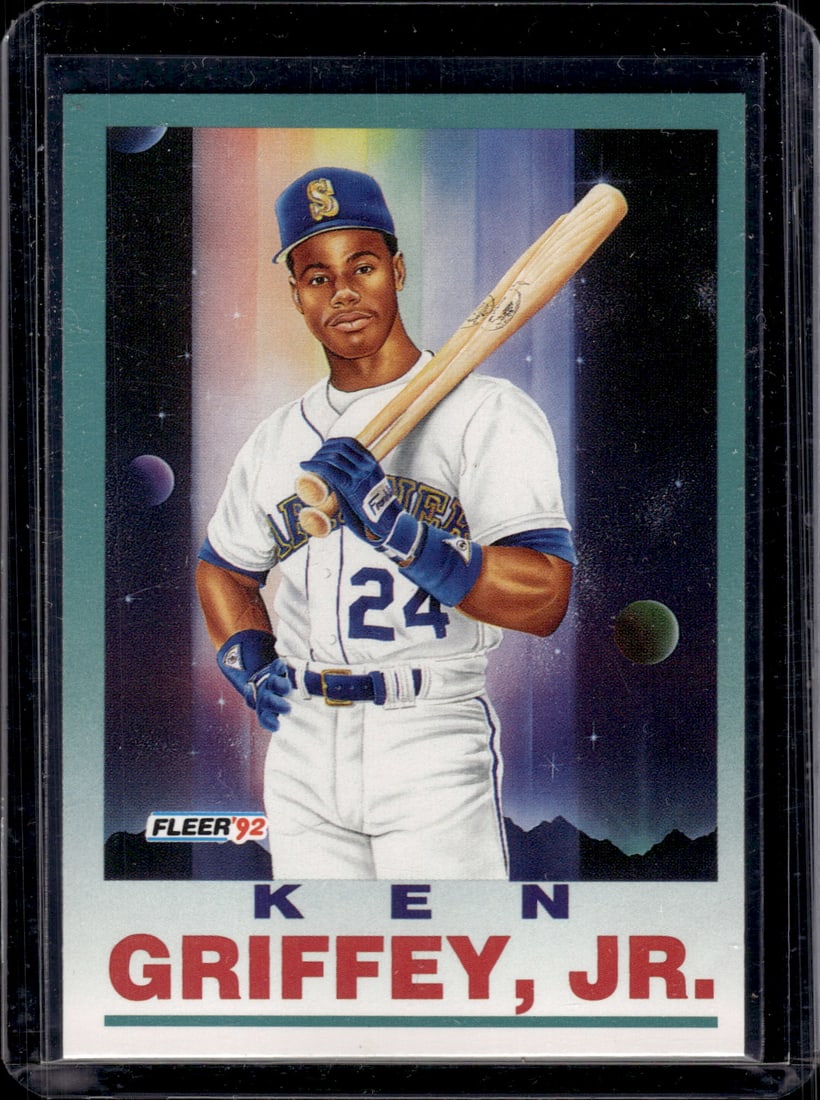 Ken Griffey Jr. Pro Vision 1992 Fleer #709 Mariners Baseball Card (1 of 2)