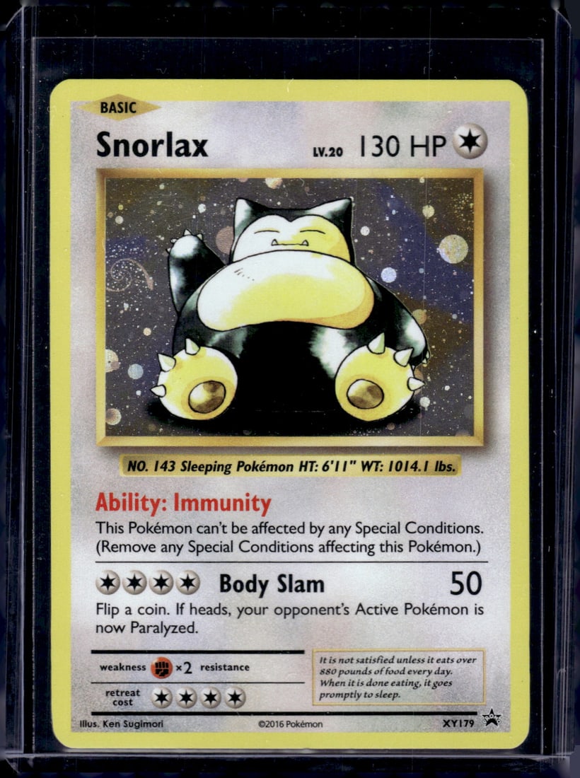 2016 Pokemon XY Black Star Promo Snorlax #XY179 (1 of 2)