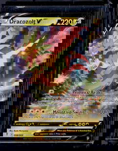 2021 Pokemon Evolving Skies Dracozolt V Full Art #58: TCG, Pikachu, Charizard, Rare, Secret Rare, Holo Cards, Pokemon & TCG Cards sold near Me, Nintendo, Evee, Houndoom, Reverse Holo Cards, 3 Star Ultra Rare, EX